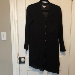 Helmut Lang Asymmetrical black dress. Size 0